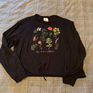 “born to be a wildflower” long sleeve